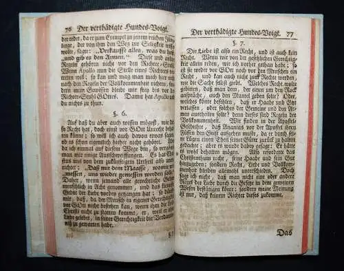 STUDENTICA 1738 EINZIGE AUSGABE - Fitudi, Der verthädigte Hundes-Voigt  - DUELL