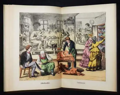 Streich u. Gerstenberg, Arbeitsstätten und Werkzeuge...Schreiber 1885 BERUFE