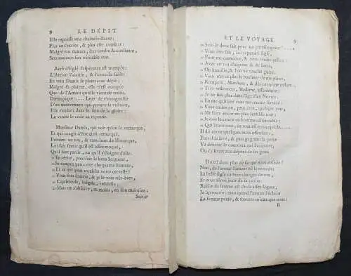 JEAN FRANCOIS DE BASTIDE, LE DEPIT ET LE VOYAGE - ERSTAUSGABE 1771 - SELTEN