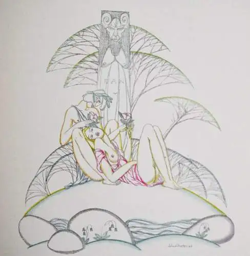Longus, Daphnis & Chloe - Illustrations J. A. AUSTEN -  ART DECO EEROTIK EROTICA