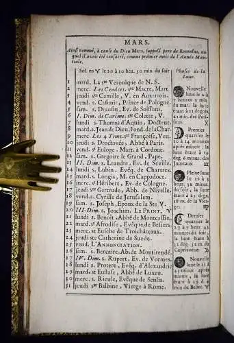 PRACHTOVOLLER BAROCK-EINBAND BIBLIOTHEK LUDWIG XV. - 1717...Weinroter Maroquin