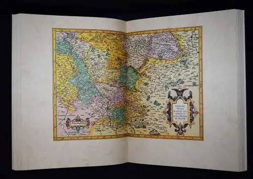 SCHÖNER GROSSER FOLIO-GANZLEDER-ATLAS - FAKSIMILE  Mercator. Atlas. Lachen 1995