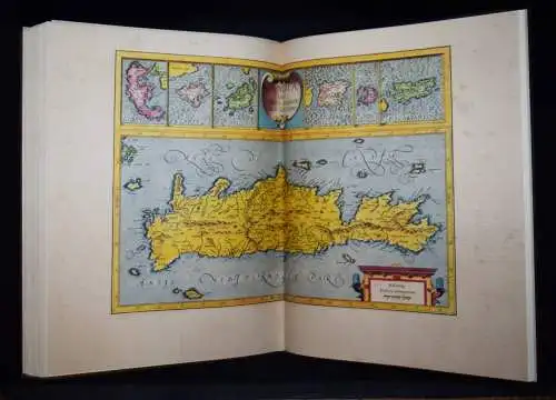 SCHÖNER GROSSER FOLIO-GANZLEDER-ATLAS - FAKSIMILE  Mercator. Atlas. Lachen 1995