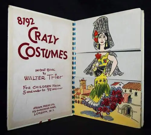 Trier. 8192 crazy costumes. London, Atrium Press 1950 SPIELBILDERBUCH TRACHTEN