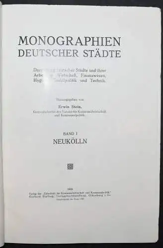 NEUKÖLLN - KAISER - ERSTAUSGABE 1912 - SELTEN - BERLIN