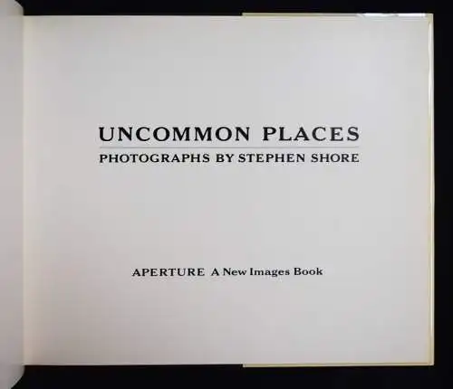 Shore, Uncommon places - 1982 USA COLOR PHOTOGRAPHY FARBFOTOGRAFIE