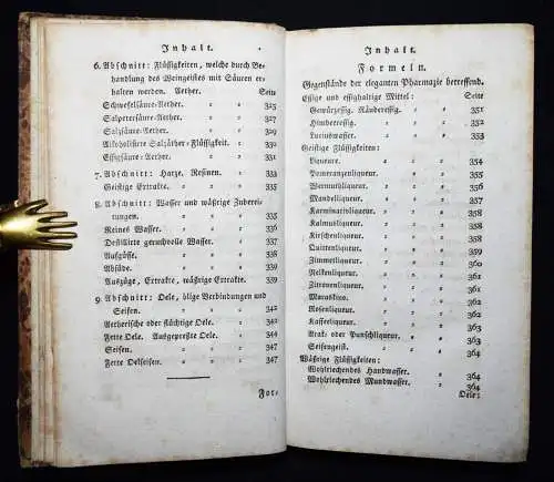 Juch, Handbuch der Pharmazie - Erste Ausgabe 1809