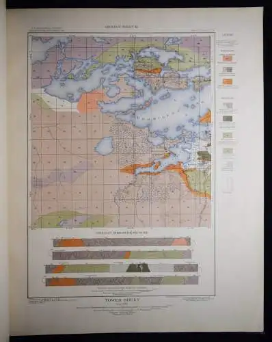 MINNESOTA MINING GEOLOGY 1903 - Clements, Atlas to accompany monograph XLV USA