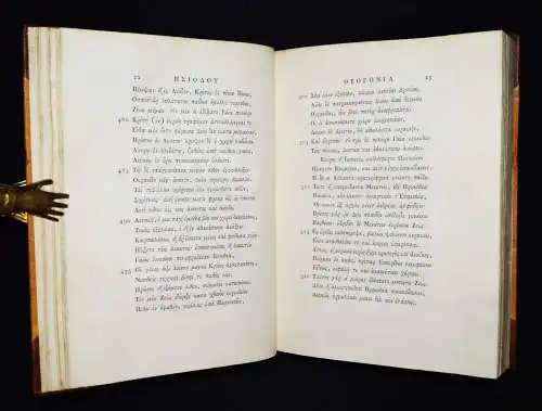 Hesiod, Eyriskomena - Bodoni 1785 PRESSENDRUCK TYPOGRAPHIE