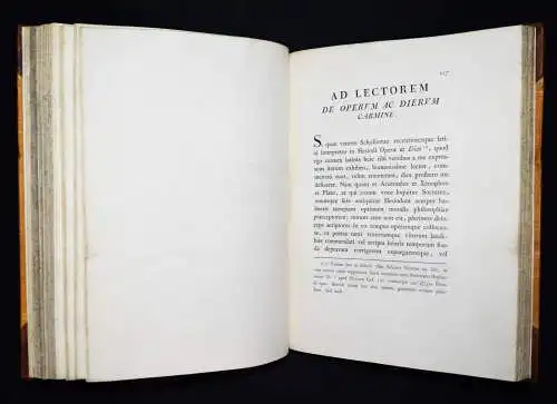 Hesiod, Eyriskomena - Bodoni 1785 PRESSENDRUCK TYPOGRAPHIE