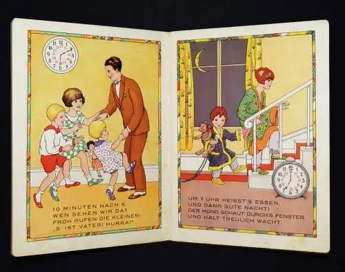 Die Uhr. Nürnberg, Spear & Soehne (um 1910) - SELTENES SPIELBILDERBUCH