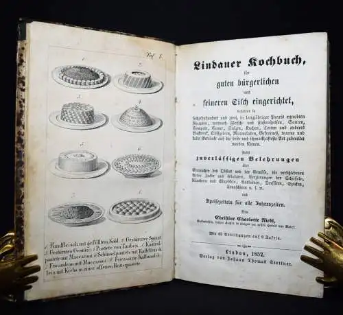 Riedl, Lindauer Kochbuch - 1852 BODENSEE KOCHEN