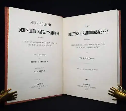 Heyne, Das deutsche Nahrungswesen von den ältesten...1901 KULTURGESCHICHTE