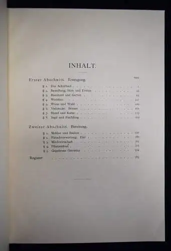 Heyne, Das deutsche Nahrungswesen von den ältesten...1901 KULTURGESCHICHTE