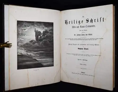 Biblia Germanica – Heilige Schrift. Stgt. 1887 FOLIO-BIBEL HOLZSTICHE G. DORE