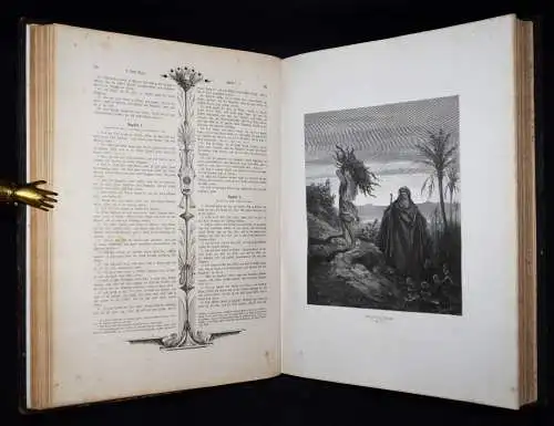 Biblia Germanica – Heilige Schrift. Stgt. 1887 FOLIO-BIBEL HOLZSTICHE G. DORE