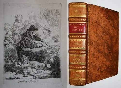 REMBRANDT ORIG.-ETCHING - Basan, Dictionnaire des graveurs 1789