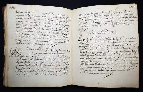 HANDSCHRIFT BAROCK KOCHBUCH 1764 Albertine Gräfin von Einsiedel, Recept Buch