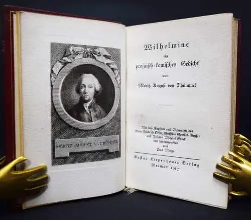 Thümmel, Wilhelmine -  1917 FAKSIMILE VORZUGSAUSGABE 17 KUPFERSTICHE L. Oeser