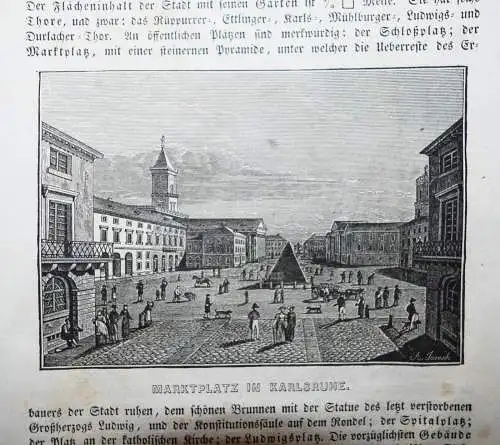 Heunisch. Beschreibung des Großherzogthums Baden - 1836 KARLSRUHE MANNHEIM