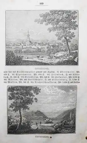 Heunisch. Beschreibung des Großherzogthums Baden - 1836 KARLSRUHE MANNHEIM