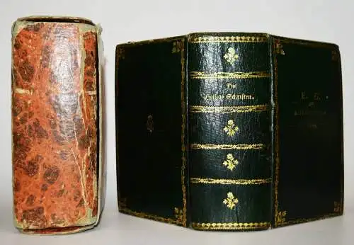 PRACHTVOLLER BIEDERMEIER-EINBAND (1835) MIT ORIG.-SCHUBER BIBEL GESANGBUCH