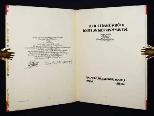 Schütz, Briefe an die Prinzessin Wu - 1921 NUMMERIERT 1/300 SIGNIERT ART DECO