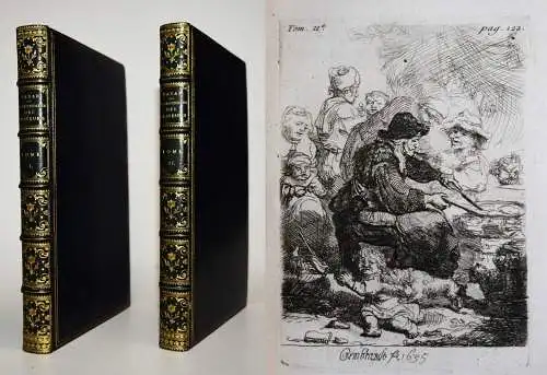 ORIG.-ETCHING REMBRANDT SIGNED BINDING Basan, Dictionnaire des graveurs 1789