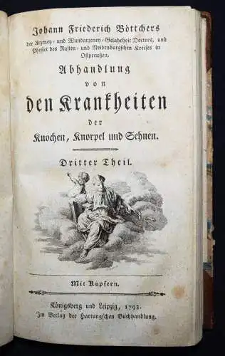 Böttcher,...von den Krankheiten der Knochen 1789 KOMPLETT ! ANATOMIE CHIRURGIE