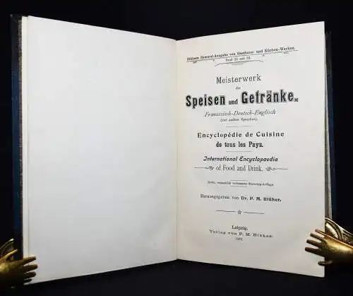 Blüher, Meisterwerk der Speisen und Getränke - 1904