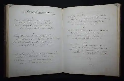 STUDENTICA-HANDSCHRIFT REVOLUTION 1848 VORMÄRZ Gugel, Gedichte STAMMBUCH LYRIK