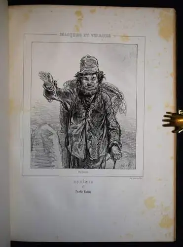 Gavarni, Oeuvres nouvelles, Bohemes - PARIS 1855 - KARIKATUREN