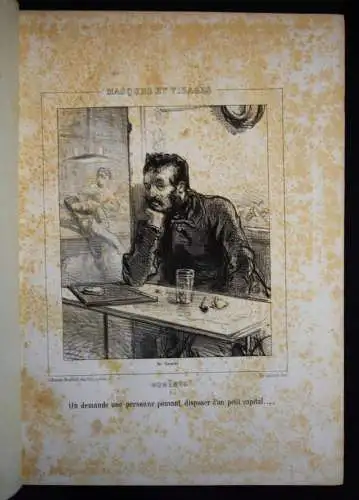 Gavarni, Oeuvres nouvelles, Bohemes - PARIS 1855 - KARIKATUREN