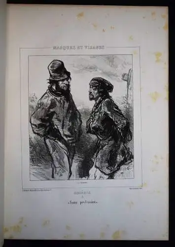 Gavarni, Oeuvres nouvelles, Bohemes - PARIS 1855 - KARIKATUREN