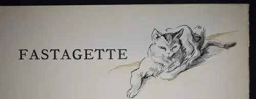 Nam, Chats - 1935 UNIKAT ! SIGNIERT 6 ORIG.-AQUARELLE 5 ORIG.-RADIERUNGEN KATZEN