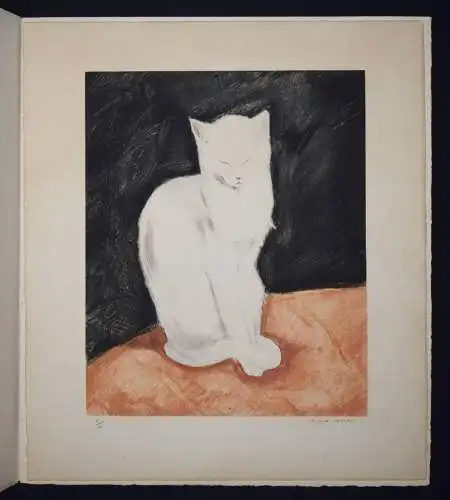 Nam, Chats - 1935 UNIKAT ! SIGNIERT 6 ORIG.-AQUARELLE 5 ORIG.-RADIERUNGEN KATZEN