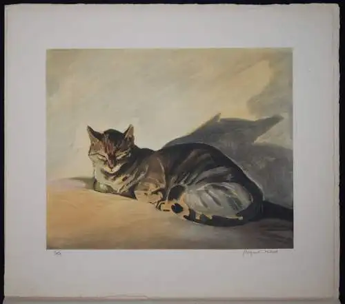 Nam, Chats - 1935 UNIKAT ! SIGNIERT 6 ORIG.-AQUARELLE 5 ORIG.-RADIERUNGEN KATZEN