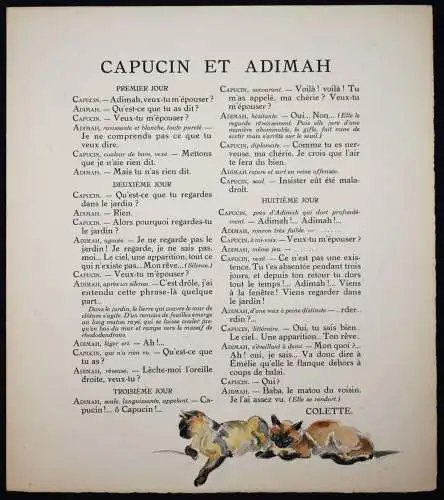 Nam, Chats - 1935 UNIKAT ! SIGNIERT 6 ORIG.-AQUARELLE 5 ORIG.-RADIERUNGEN KATZEN