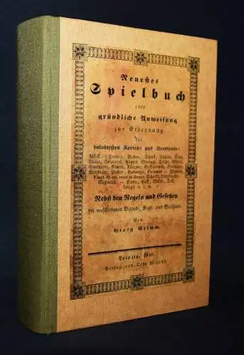 Grimm, Neuestes Spielbuch. Wigand, 1840 - SPIELE