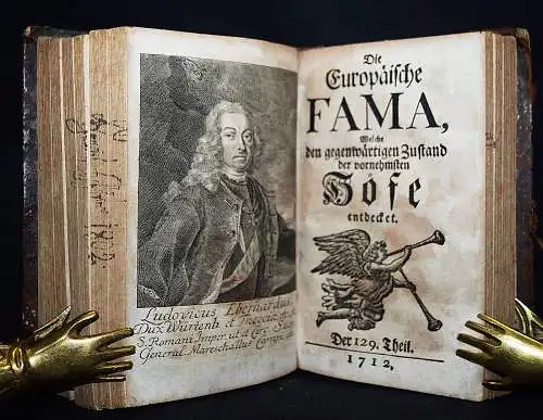 BAROCKLITERATUR 1711 - Sinold v. Schütz, Die Europäische Fama BAROCK-ZEITSCHRIFT