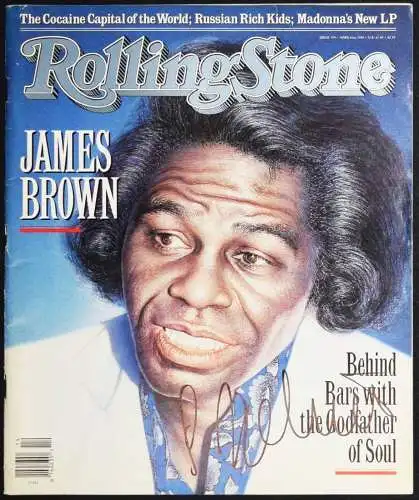 GOTTFRIED HELNWEIN SIGNIERT– James Brown - Rolling Stone 1989