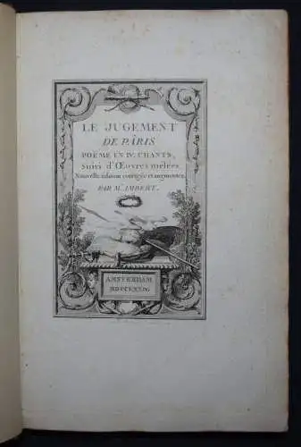 Imbert, Le jugement de Paris - 1774 VORZUGAUSGABE