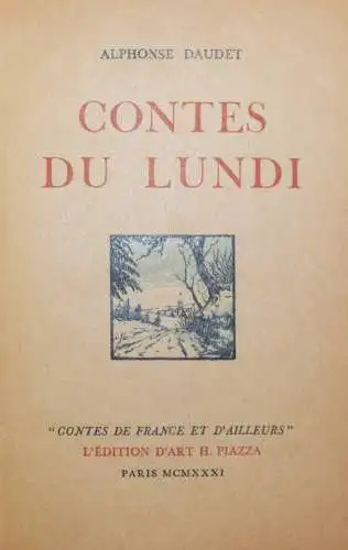 Alphonse Daudet - Contes Du Lundi - 1931 - Nummeriert - Velinpapier