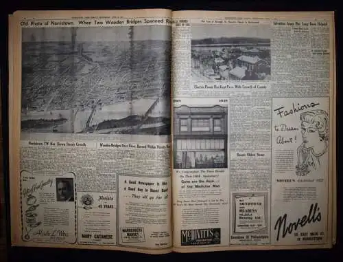 Norristown Times Herald 1949 NEWSPAPER USA AMERICA  JOURNAL ADVERTISING