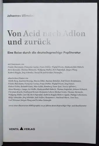 Ullmaier - Von Acid nach Adlon und zurück - Pop-Kultur - Erstausgabe 2001