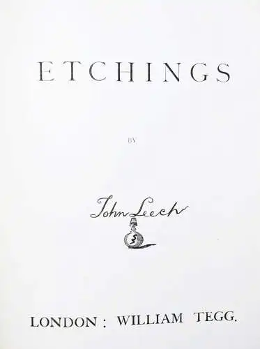 Leech, Etchings - 1878 - FIRST EDITION - CARICATURES - KARIKATUREN - HUMOR