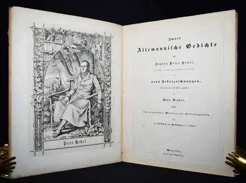 Hebel. Zwölf Allemanische Gedichte. Winterthur 1849 - H. BENDEL - LIEDER