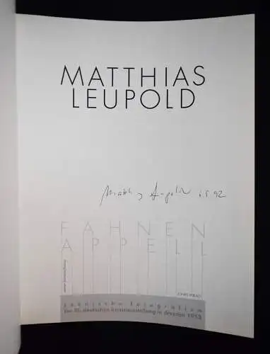 Leupold, Fahnenappell + ORIG.-PHOTOGRAPHIE SIGNIERT - BAUHAUS DDR