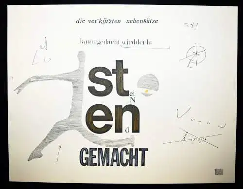 BARBARA FAHRNER SIGNED , Sprachbuch 1984 - signiert Künstlerbuch TYPOGRAPHY