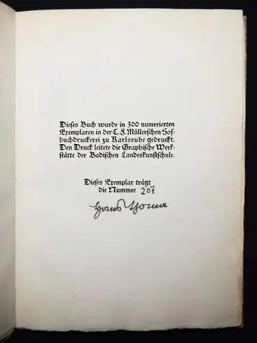 Thoma, Hans. Biblische Geschichten in...MUNDART 1923 ORIG.-PHOTO SIGNIERT